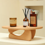 Customized Wooden Table Shelf Perfume Cup Skin Care Products Wooden Storage Rack Home Solid Wood Display Stand