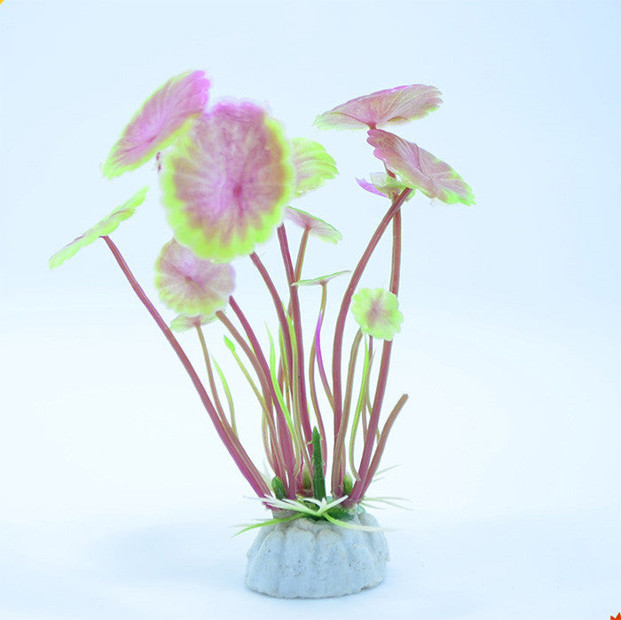 Simulation Of Water Plants Lotus Leaves Small Water Plants Aquarium Supplies  Fish Tank, Aquarium Environmentally Friendly Landscaping 10Cm Fish Tank Foreground Water Plants