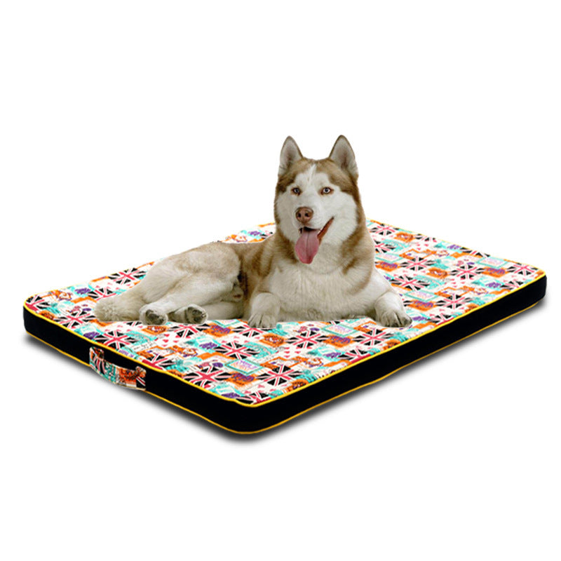 Thickened Pet Printing Canvas Dog Mats Dog Bed Mats Dog Bed Mattresses