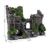 Fish tank resin castle decoration