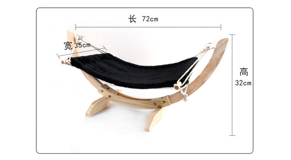 Cat Hammock Wooden Bed Pet Supplies