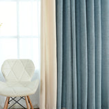 Factory direct stitching simple solid chenille curtain high shading curtain finished living room bedroom curtains