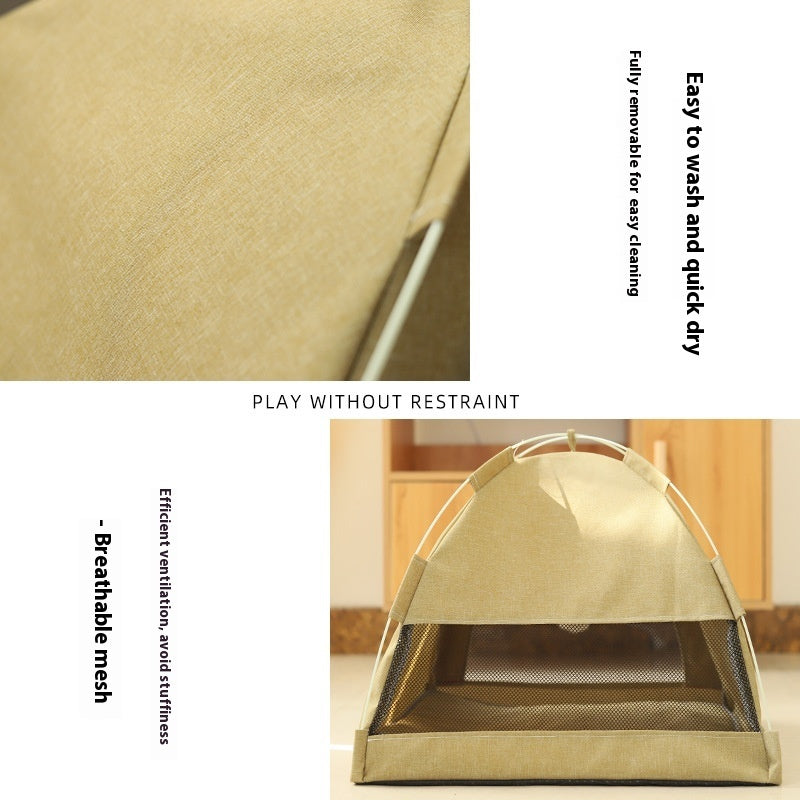 Cathouse Doghouse Breathable Tent Nest Indoor Outdoor Universal Pet Room