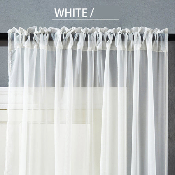 Modern And Simple Pure Color Cotton And Linen Window Screen