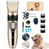 10pcs Pet Hair Electric Clippers Trimmer Cat Dog Grooming Shaver Kit Cordless