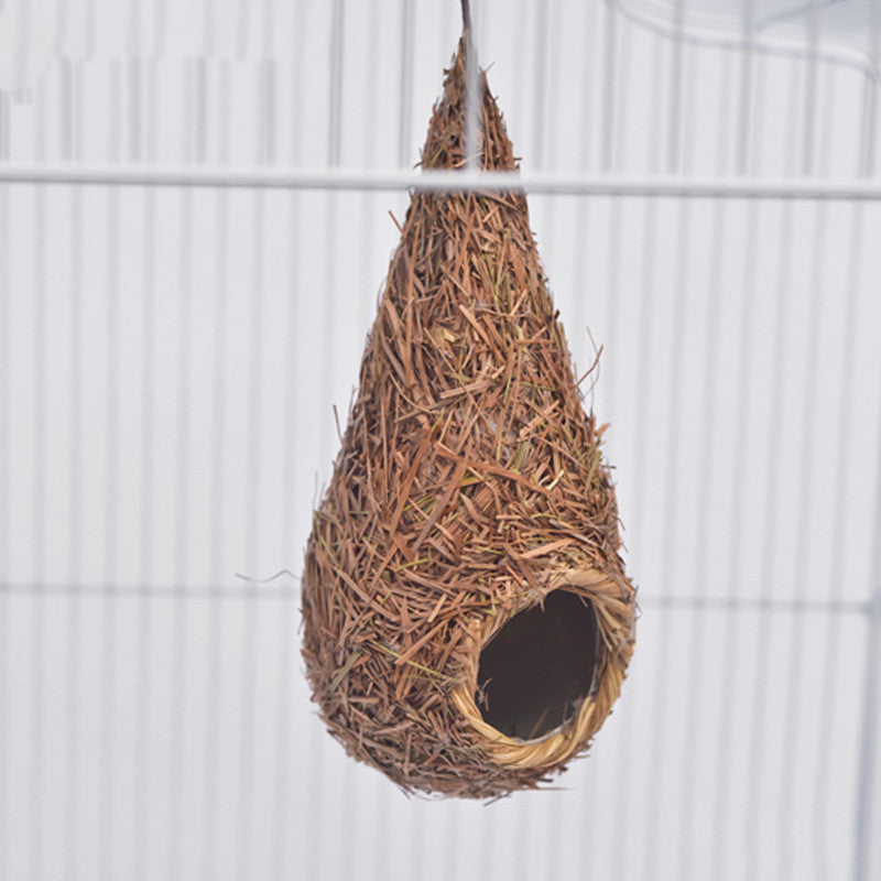 Bird's Nest Bird's Nest Small Bird Supplies Bird Cage Straw Outdoor