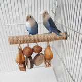 Parrot Supplies Stand Rod Hemp Rope Braided Bird Toy