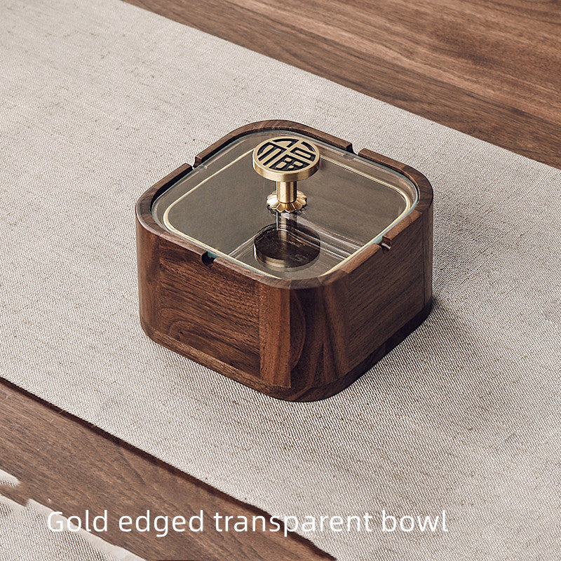 Walnut Ashtray Family Living Room